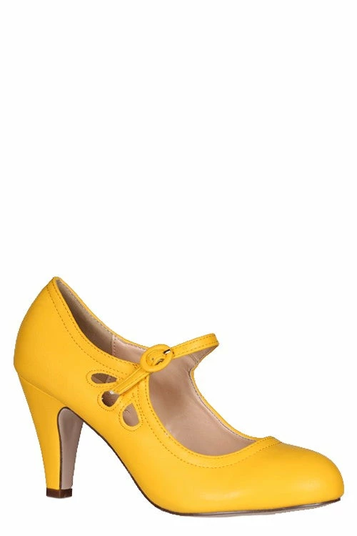 CJ Shoes Oh My Mary J's Heels Yellow 3 CJ Shoes Oh My Mary J's Heels Yellow