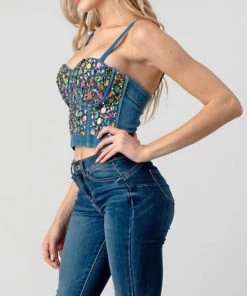LYDIA Totally Eighties Jeweled Corset Corsets