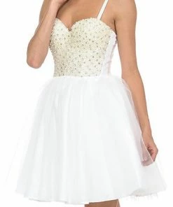 LYDIA Corsets Pretty As A Pearl Tulle Corset Dress White 14 LYDIA Corsets Pretty As A Pearl Tulle Corset Dress White