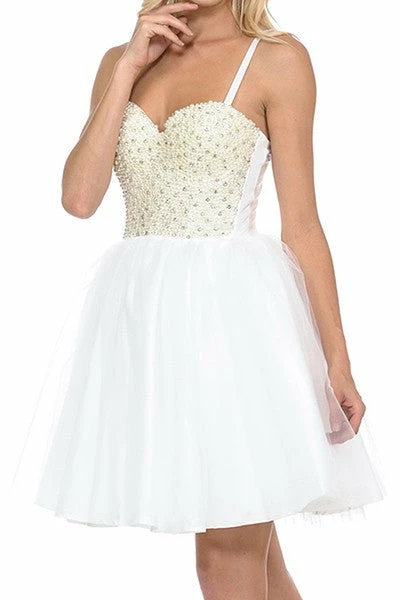 LYDIA Corsets Pretty As A Pearl Tulle Corset Dress White 5 LYDIA Corsets Pretty As A Pearl Tulle Corset Dress White