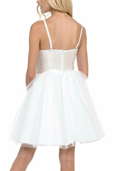 LYDIA Corsets Pretty As A Pearl Tulle Corset Dress White 6 LYDIA Corsets Pretty As A Pearl Tulle Corset Dress White