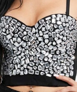 LYDIA Rhinestone Jeweled Corset
