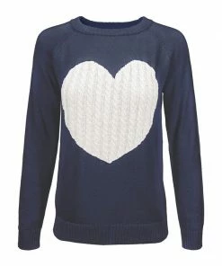 MAK-1 You Have My Heart Sweater Pink Sweaters & Cardigans