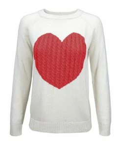 MAK-1 You Have My Heart Sweater Pink Sweaters & Cardigans