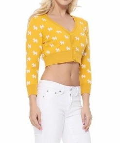 MAK-1 I Woof You Cropped Sweaters & Cardigans