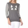 MAK-1 Stripe Face Sweater