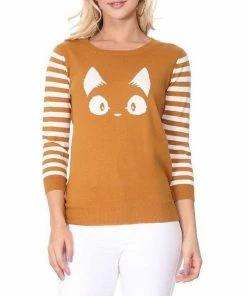 MAK-1 Stripe Face Sweater