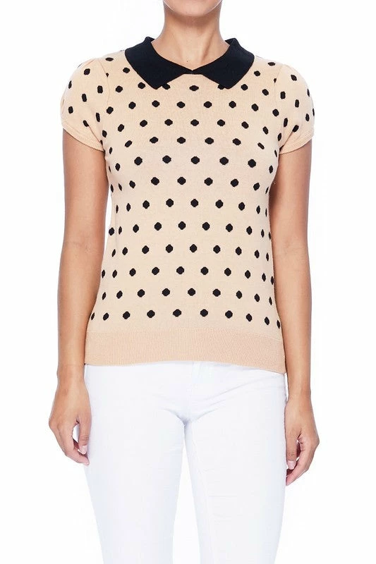 MAK-1 Pretty In Polka Dot Collar Top 17 MAK-1 Pretty In Polka Dot Collar Top