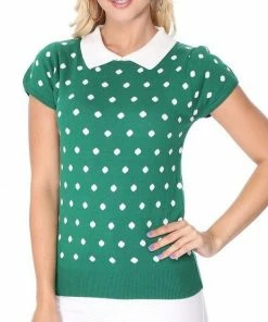 MAK-1 Pretty In Polka Dot Collar Top 30 MAK-1 Pretty In Polka Dot Collar Top