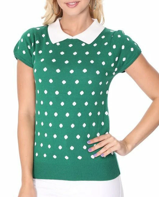 MAK-1 Pretty In Polka Dot Collar Top 15 MAK-1 Pretty In Polka Dot Collar Top