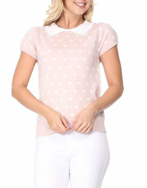MAK-1 Pretty In Polka Dot Collar Top 13 MAK-1 Pretty In Polka Dot Collar Top