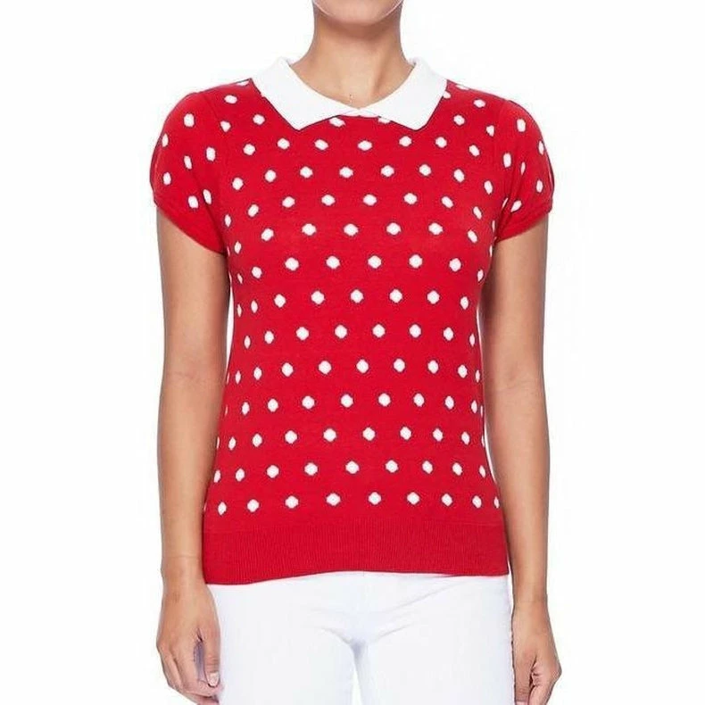 MAK-1 Pretty In Polka Dot Collar Top 3 MAK-1 Pretty In Polka Dot Collar Top