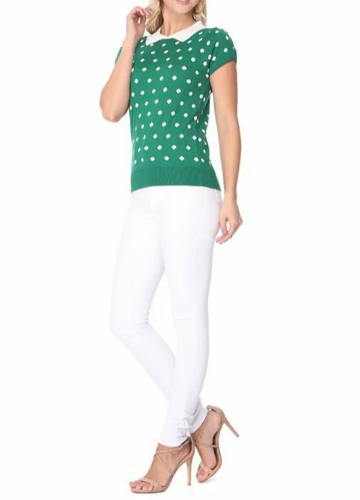 MAK-1 Pretty In Polka Dot Collar Top 14 MAK-1 Pretty In Polka Dot Collar Top