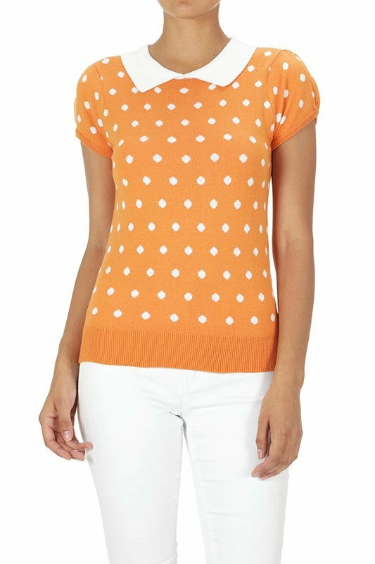 MAK-1 Pretty In Polka Dot Collar Top 5 MAK-1 Pretty In Polka Dot Collar Top