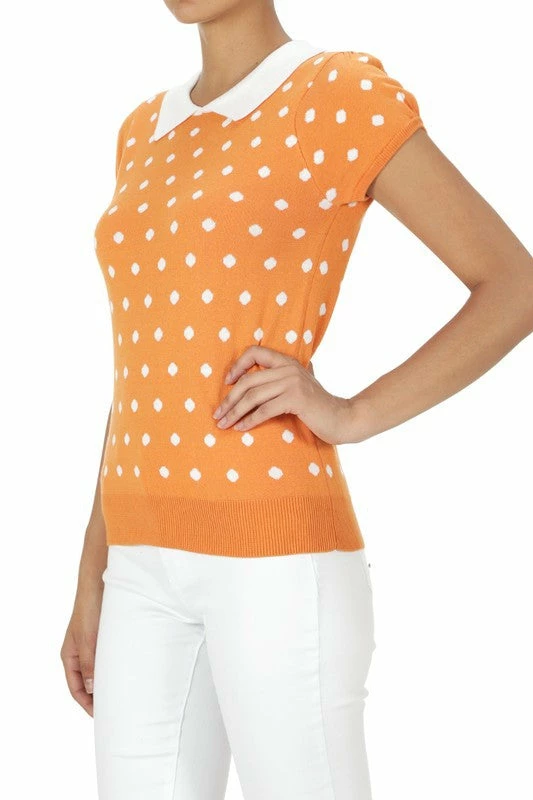 MAK-1 Pretty In Polka Dot Collar Top 14 MAK-1 Pretty In Polka Dot Collar Top