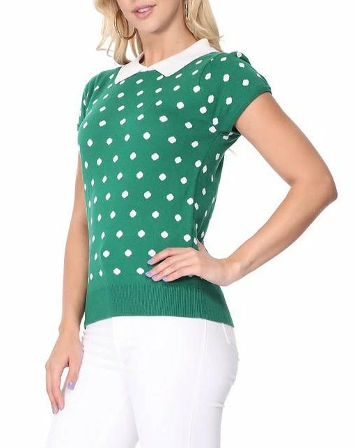 MAK-1 Pretty In Polka Dot Collar Top 17 MAK-1 Pretty In Polka Dot Collar Top