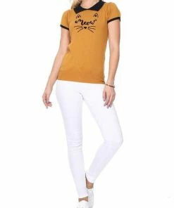 MAK-1 Meow Kitty Cardigan White