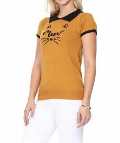 MAK-1 Sweaters & Cardigans Meow Kitty Cardigan Red