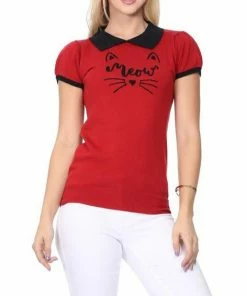 MAK-1 Meow Kitty Cardigan White