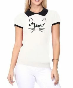 MAK-1 Sweaters & Cardigans Meow Kitty Cardigan Red