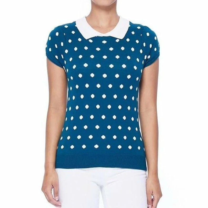 MAK-1 Pretty In Polka Dot Collar Top 3 MAK-1 Pretty In Polka Dot Collar Top
