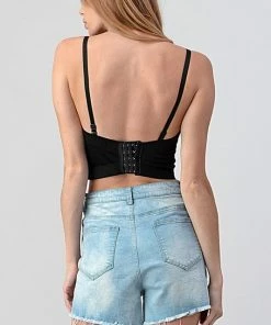 LYDIA Rhinestone Jeweled Crop Corset