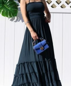 Dress Day Crazy For You Smocked Maxi Dress Yellow Maxi Dresses & Jumpsuits