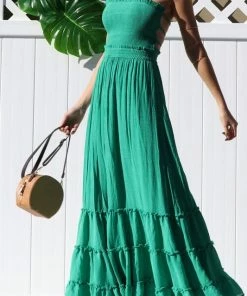 Dress Day Maxi Dresses & Jumpsuits Crazy For You Smocked Maxi Dress Coral