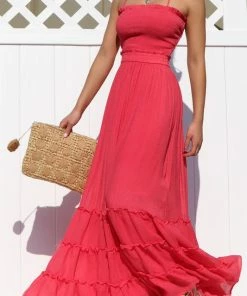 Dress Day Crazy For You Smocked Maxi Dress Medium Sea Green Maxi Dresses & Jumpsuits