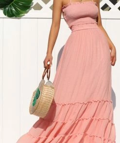 Dress Day Crazy For You Smocked Maxi Dress Medium Sea Green Maxi Dresses & Jumpsuits