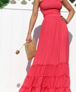 Dress Day Crazy For You Smocked Maxi Dress Yellow Maxi Dresses & Jumpsuits