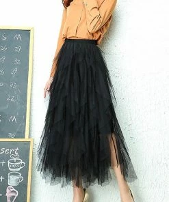 DAY G Jasmine Layer Tulle Skirt Black