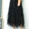 DAY G Jasmine Layer Tulle Skirt Black