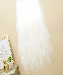DAY G Jasmine Layer Tulle Skirt White Tulle & Mesh Skirts