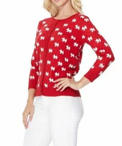 MAK-1 Cute As A Button Scottie Cardigan Black Sweaters & Cardigans