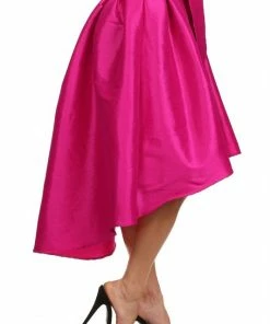 Fashionomics Party Skirt & Pencil Skirts Diamonds Are Forever High Low Skirt Tan