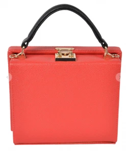 H&D Purses Lip Hard Case Clutch