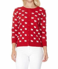 MAK-1 Cute As A Button Scottie Cardigan Black Sweaters & Cardigans