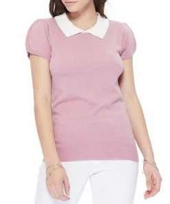 MAK-1 All You Need Classic Collar Top Sweaters & Cardigans