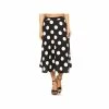 MISS MOA Mini Skirts & Mid Length Skirt Miss Me Yet Polka Dot Midi Skirt Black