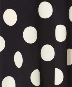 MISS MOA Miss Me Yet Polka Dot Midi Skirt Ivory