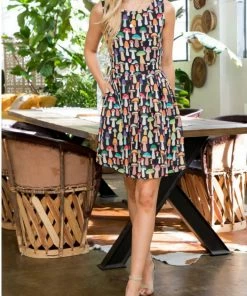 LA SOUL Printed Dresses Alice In Wonderland Mushroom Dress