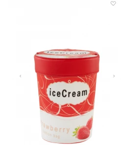 Icco Accessories Purses Strawberry Ice Cream Pint
