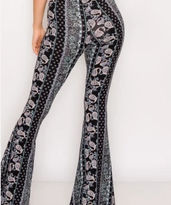 BEAR DANCE Pants & Jeans Bell Bottom Paisley Pant Navy
