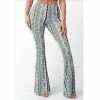 BEAR DANCE Bell Bottom Paisley Pant Aquamarine Pants & Jeans
