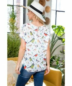 LA SOUL Bye Bye Birdie Top Short Sleeve Top