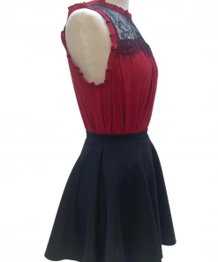 EM Hopeful Heart Maroon Top Short Sleeve Top