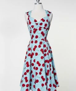 Varga Move Over Claire Dress - Blue Cherry Pin Up Dresses