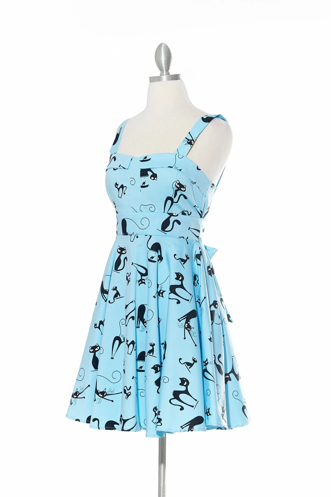 Varga Steal Hearts - Blue Strap Dress Pin Up Dresses 4 Varga Steal Hearts - Blue Strap Dress Pin Up Dresses