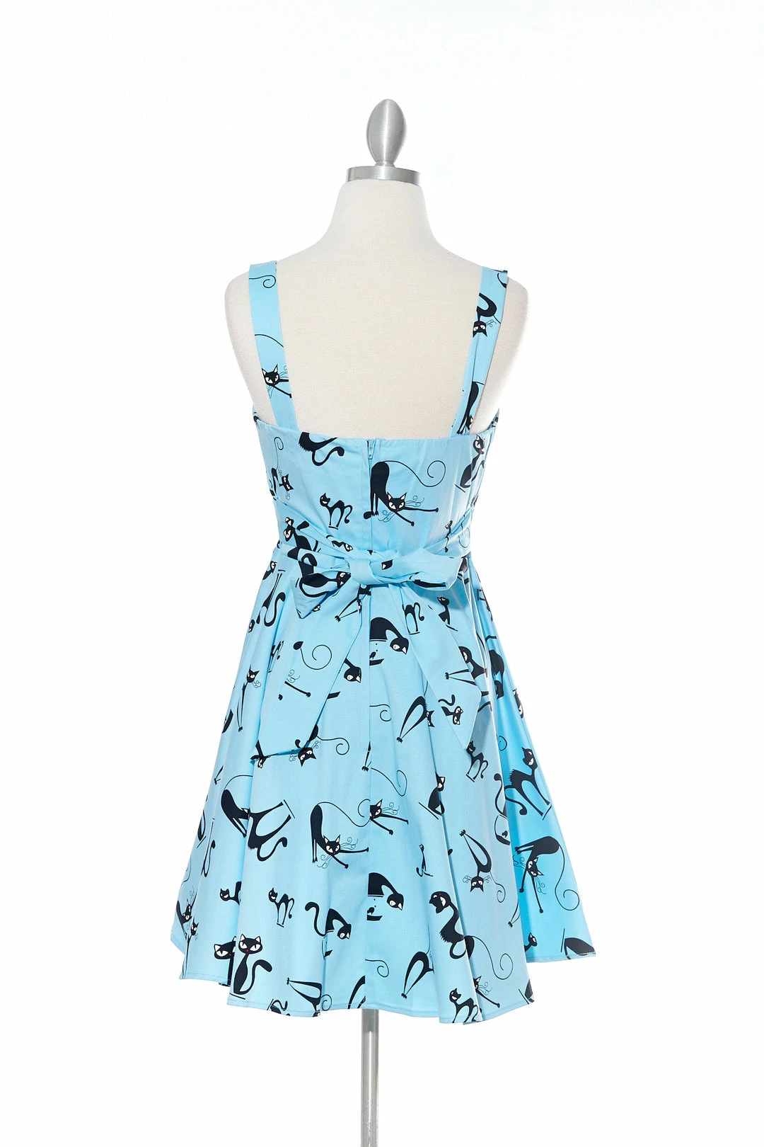 Varga Steal Hearts - Blue Strap Dress Pin Up Dresses 5 Varga Steal Hearts - Blue Strap Dress Pin Up Dresses
